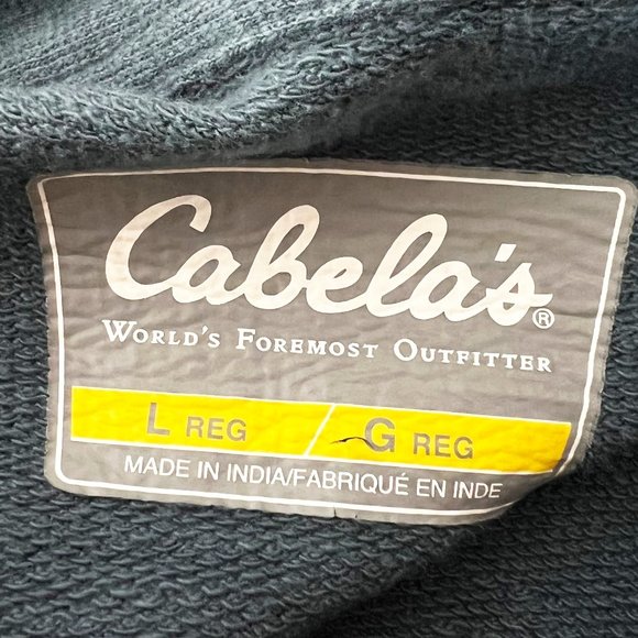 Cabela's Sweater Women Large Blue Button Up Utility Jacket Cotton Work Outdoor - Picture 5 of 11
